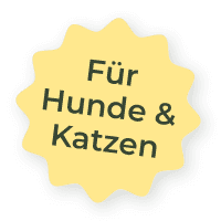 Hinweis: "Für Hunde und Katzen"